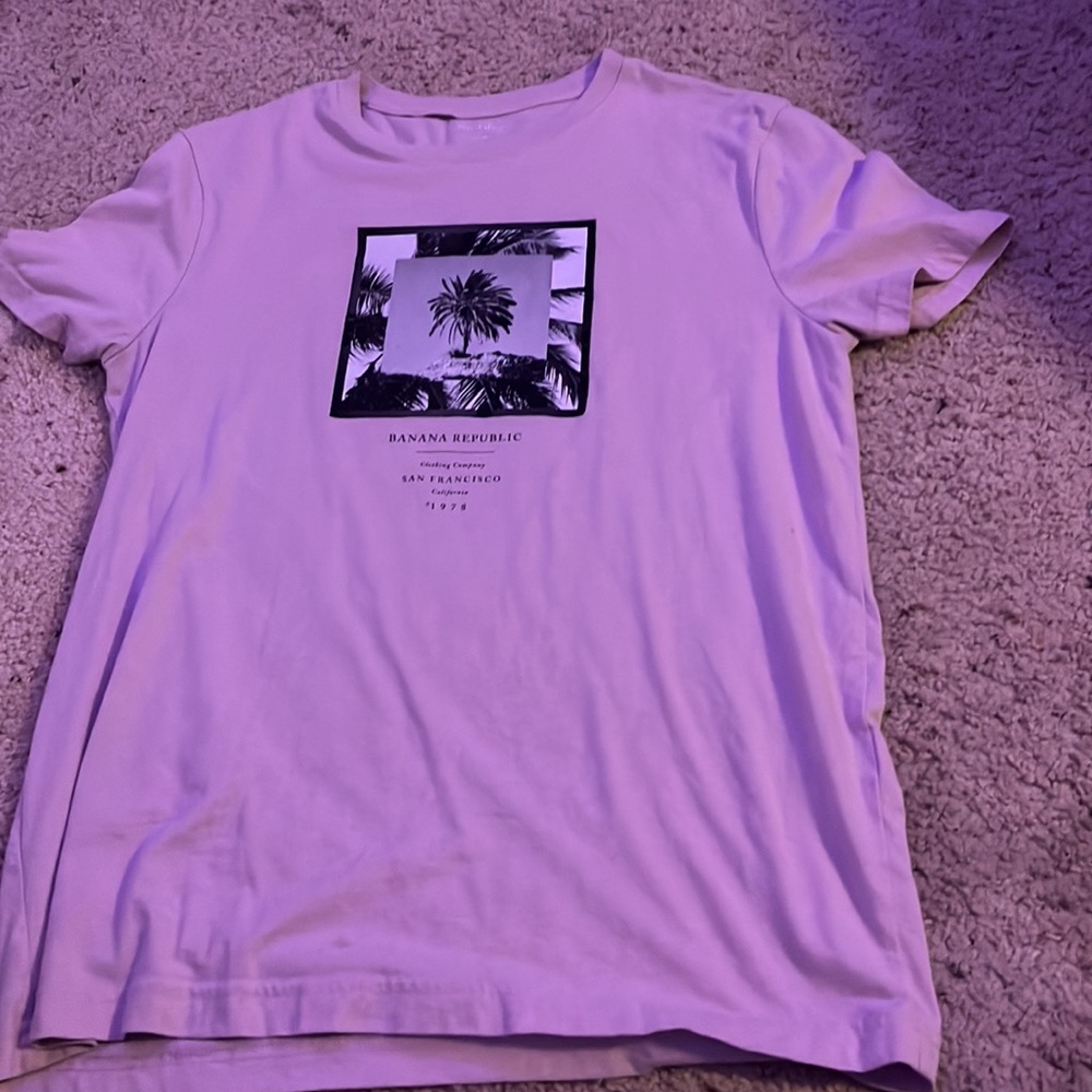 pink banana republic tee